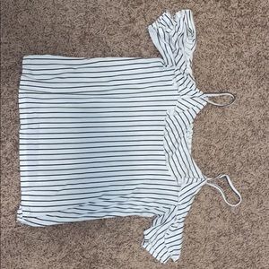 American Eagle Off-the-Shoulder Striped Top